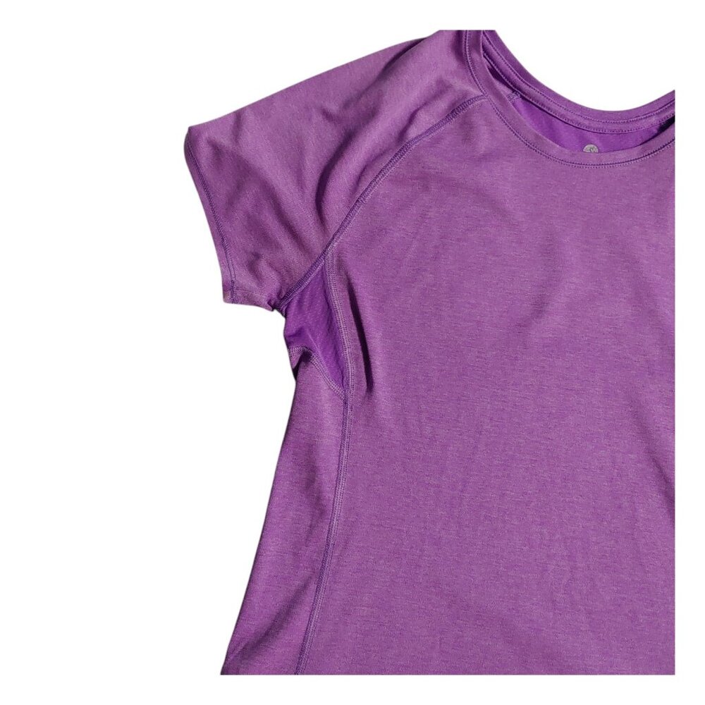 Old Navy Active Top Women’s Size Small Purple Semi Fitted Short Sleeve Shirt - Picture 6 of 7